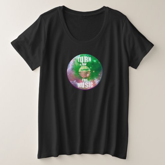 Live Muziek Grote Maat T-shirt (Design voorkant)