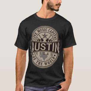 Live muziek hoofdstad van de wereld Austin Texas T-shirt