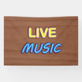 Live Muziek Spandoek (Horizontaal)