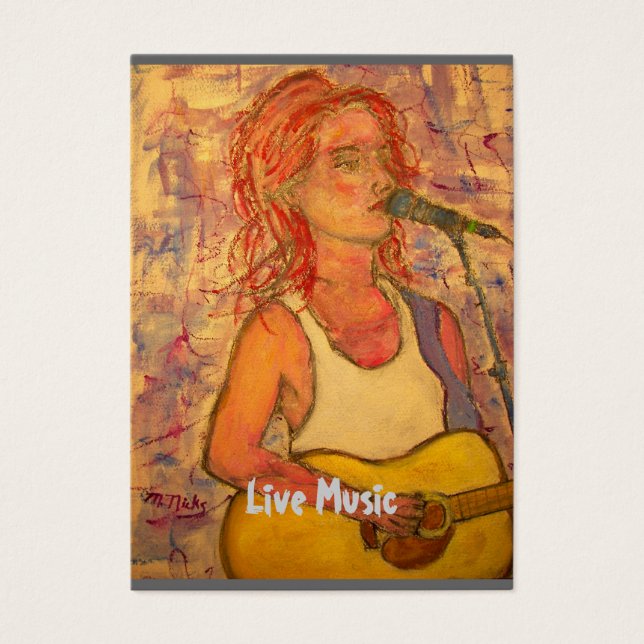 Live Muziek Visitekaartje (Voorkant)