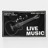 Live Muziekgarage & Grill Spandoek (Horizontaal)