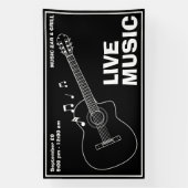 Live Muziekgarage & Grill Spandoek (Verticaal)
