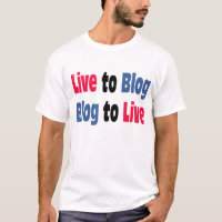Live naar blog T-Shirt