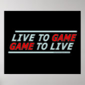Live naar game poster (Voorkant)