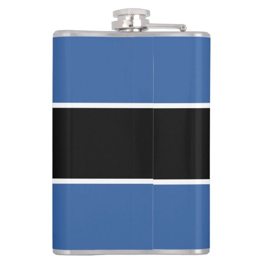 Live naar Golf Quote Monogrammed Initialen Blue Bl Heupfles (Achterkant)