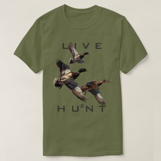Live naar Hunt T-shirt (Design voorkant)