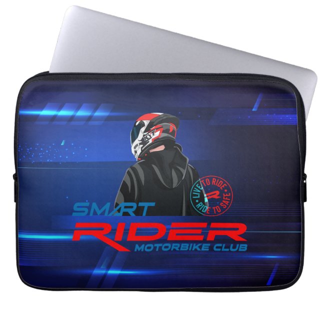Live naar Ride (motorfiets) | 13-inch laptophoes Laptop Sleeve (Voorkant)