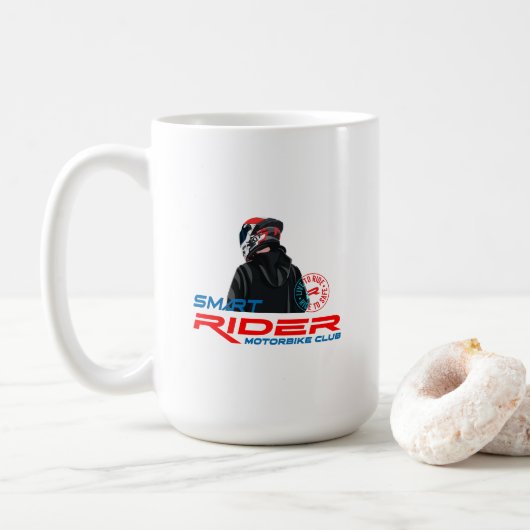 Live naar Ride (motorfiets) | Klassieke Mok #15 (Met donut)