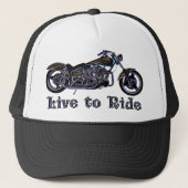 Live naar Ride Neon Motorcycle Pet (Voorkant)