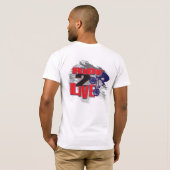 Live naar Ride T-shirt (Achterkant volledig)