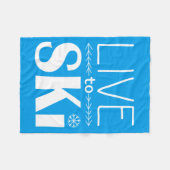 Live naar Ski deken (basis) - blauw (Voorkant (Horizontaal))