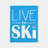 Live naar Ski deken (basis) - blauw (Voorkant)