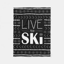 Live naar Ski deken - zwart