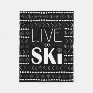 Live naar Ski deken - zwart
