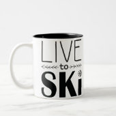 Live naar Ski-Mok Tweekleurige Koffiemok (Links)