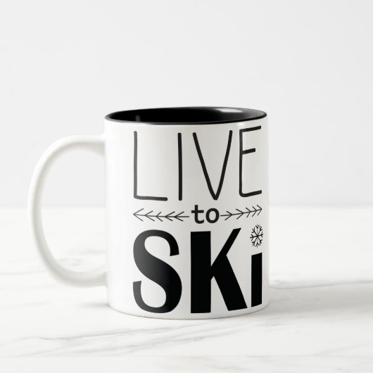 Live naar Ski-Mok Tweekleurige Koffiemok (Links)