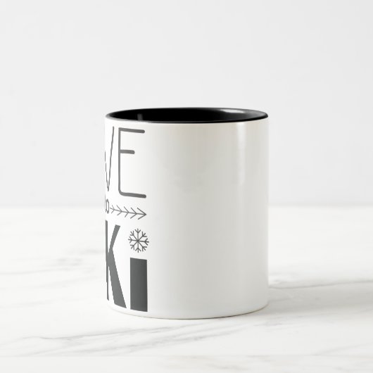 Live naar Ski-Mok Tweekleurige Koffiemok (Center)