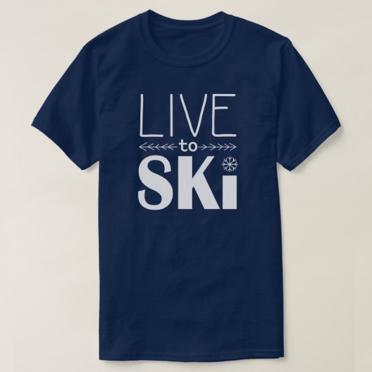 Live naar Ski shirt (Design voorkant)