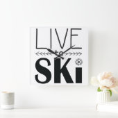 Live naar skiklok vierkante klok (Huis)