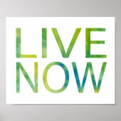 Live nu poster (Voorkant)