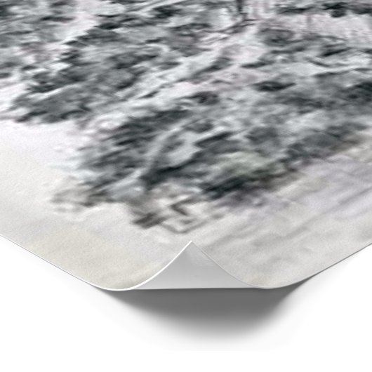 LIVE OAK TREE SKETCH POSTER (Hoek)