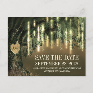 Live Oak Tree Spaans mos Sla de datum kaarten