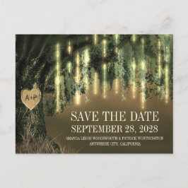 Live Oak Tree Spaans mos Sla de datum kaarten