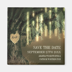 Live Oak Tree Spanish Moss Save the Date Magnets Magneet
