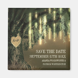 Live Oak Tree Spanish Moss Save the Date Magnets Magneet