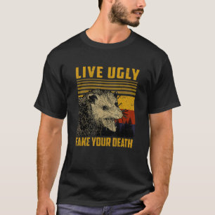  Live Oegly Fake Your Death Possum T-shirt