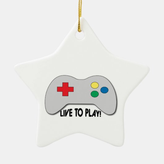 Live om af te spelen keramisch ornament (Voorkant)