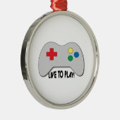 Live om af te spelen metalen ornament (Rechts)