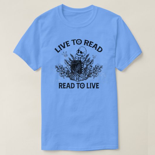 Live om te lezen voor Live Book Lover Booksing, TB T-shirt (Design voorkant)