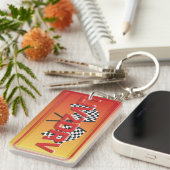 Live om te rijden LIV2DRV Racing Art Sleutelhanger (Voorkant Rechts)