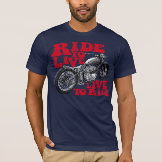 Live om te rijden t-shirt (Voorkant)