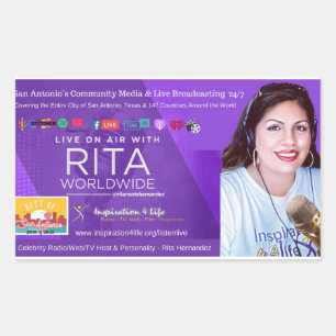 Live on air met Rita Sticker