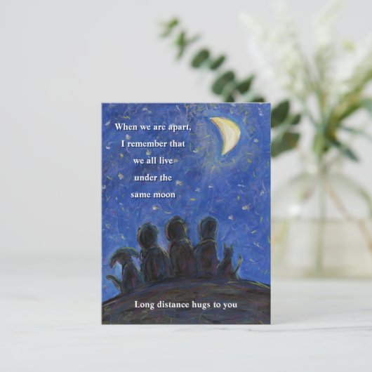 Live onder dezelfde Moon Art Briefkaarten (Staand voorkant)