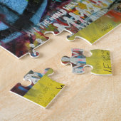 Live ondersteboven Vredesgeband muur Legpuzzel (Zijkant)