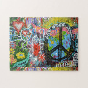 Live ondersteboven Vredesgeband muur Legpuzzel