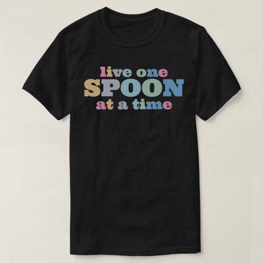 Live One Spoon At A Time Lupus Warrior Premium T-shirt (Design voorkant)