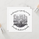 Live op basis van geloof, op maat gesneden creditc kaart (Voorkant / Achterkant in situ)