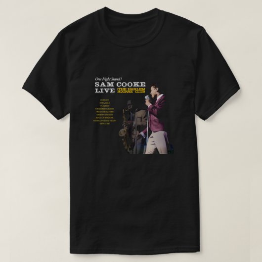 Live op Harlem Square - Sam Cooke T-shirt (Design voorkant)