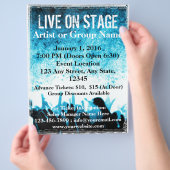 Live op Stage Blue Worship Flyer (Hand)