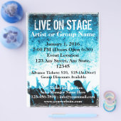 Live op Stage Blue Worship Flyer (Enkel)