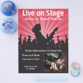 Live op Stage Music Flyer (Enkel)
