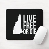 Live Or Die Nh Motto New Hampshire Map  Muismat (Met muis)