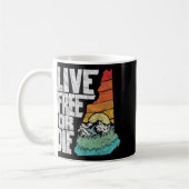 Live Or Die Retro New Hampshire Nature  Koffiemok (Links)