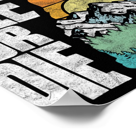 Live Or Die Retro New Hampshire Nature  Poster (Hoek)