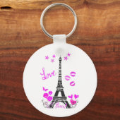 LIVE PARIS EIFFEL TOWER PRINT SLEUTELHANGER (Voorkant)