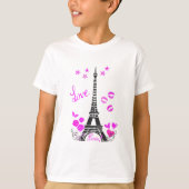 LIVE PARIS EIFFEL TOWER PRINT T-SHIRT (Voorkant)